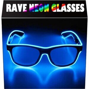 Light up Wire Neon Rave Glasses Glow Flashing LED Sunglasses Costumes for Party